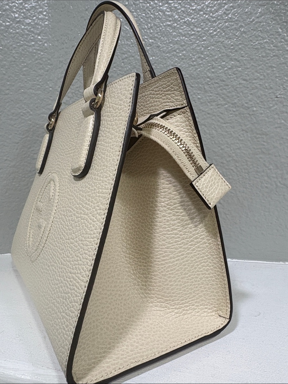 Gucci Soho Pebbled Leather Top-Handle Satchel NEW - Picture 4 of 10